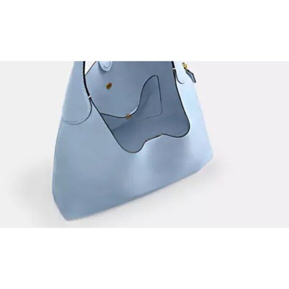 NWT AUTHENTIC COACH LARGE BROOKLYN 39 IN BLUEBELL HOBO HANDBAG - Picture 8 of 9